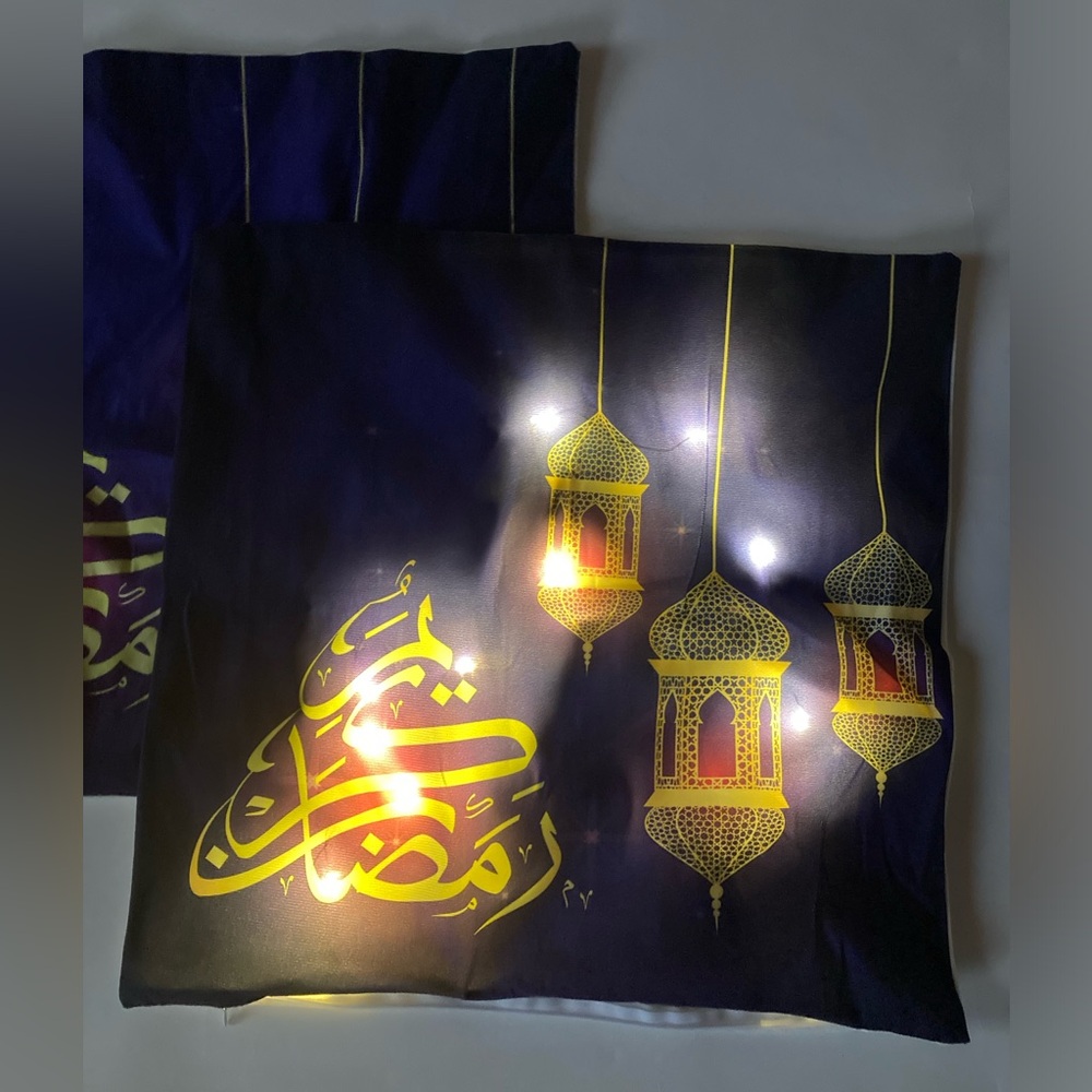 Ramadan Light Up cushion covers set of 2